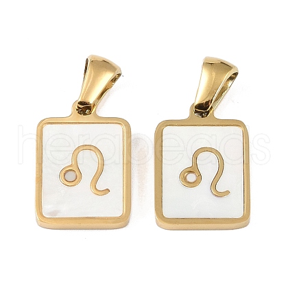 Constellations Natural White Shell Pendants STAS-M338-01G-G-1