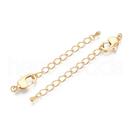 Brass Chain Extender KK-T074-62G-02-1
