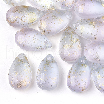 Two Tone Transparent Spray Painted Glass Charms GLAA-T017-02-B03-1