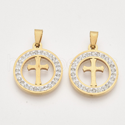 201 Stainless Steel Pendants STAS-N089-76G-1