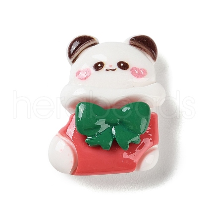 Christmas Theme Opaque Resin Cabochons RESI-F053-B03-1