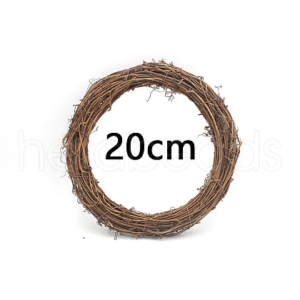 Circle Shape Rattan Vine Branch Wreath Hoop PW-WG61826-03-1