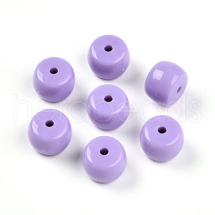 Opaque Acrylic Beads SACR-T017-35C-1