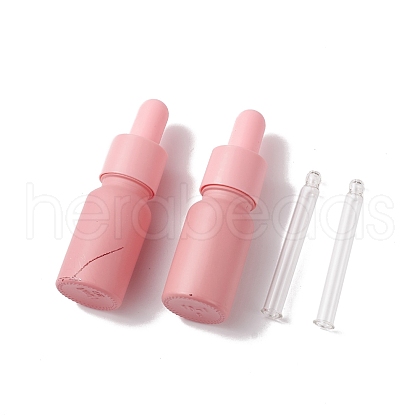 (Defective Closeout Sale: Paint Removed)Empty Portable Frosted Glass Dropper Bottles MRMJ-XCP0001-29-1