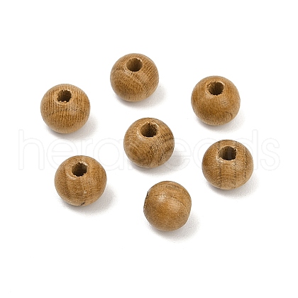 Natural Wood Beads WOOD-C019-6mm-01-1