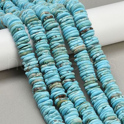 Dyed Natural Magnesite Beads Strands G-V003-01-1
