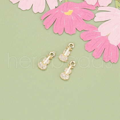 10Pcs Brass Charms KK-V006-05G-03-1