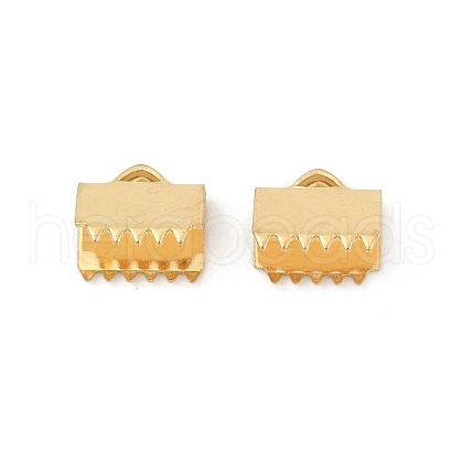 304 Stainless Steel Ribbon Crimp Ends STAS-E471-05I-G-1