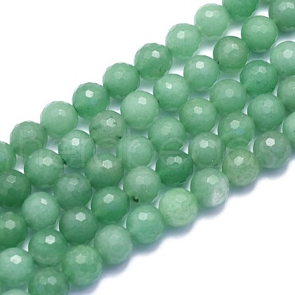 Natural Green Aventurine Beads Strands G-K310-A19-10mm-1