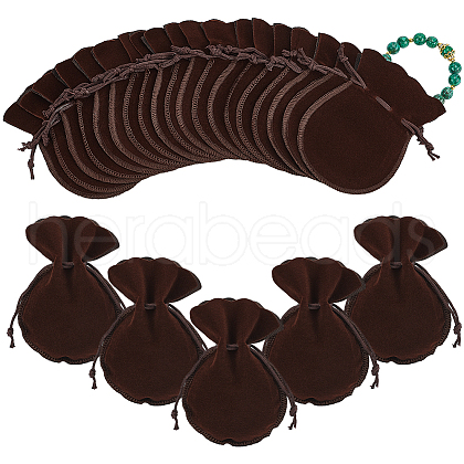  50Pcs Gourd Velvet Drawstring Bags TP-NB0001-64D-1