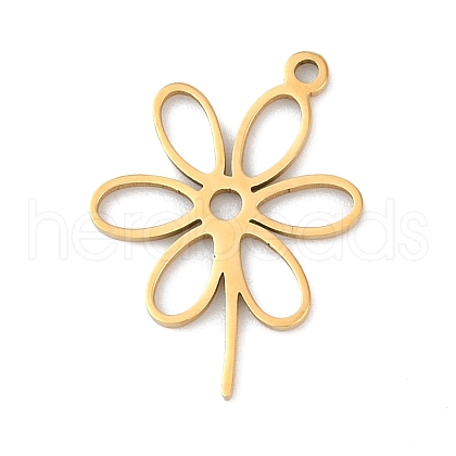 5Pcs 201 Stainless Steel Pendants STAS-K299-02B-G-1