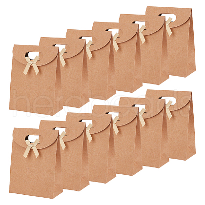 Rectangle Kraft Paper Gift Bags CON-WH0088-79-1