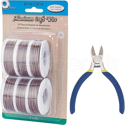 BENECREAT Round Aluminum Wire AW-BC0003-31E-1.5mm-1