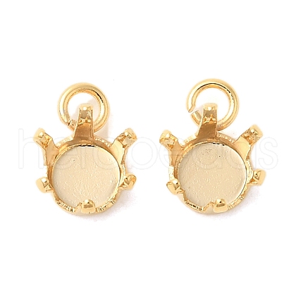 Ion Plating(IP) 304 Stainless Steel Charms Rhinestone Claw Settings STAS-U025-02A-G-1
