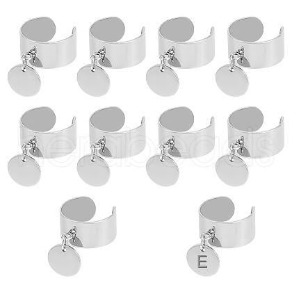 304 Stainless Steel Open Cuff Finger Rings RJEW-UN00008-1