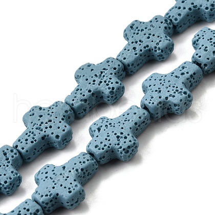 Natural Lava Rock Beads Strands G-L498-E01-01D-1