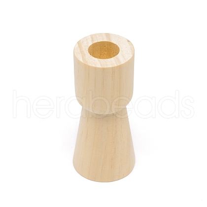 Wooden Candle Holder AJEW-WH0251-54B-02-1
