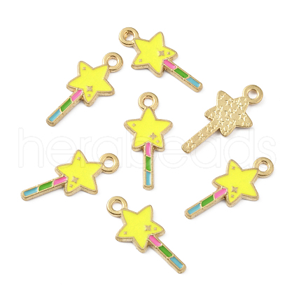 Alloy Enamel Pendants ENAM-CJC0015-09A-LG-1