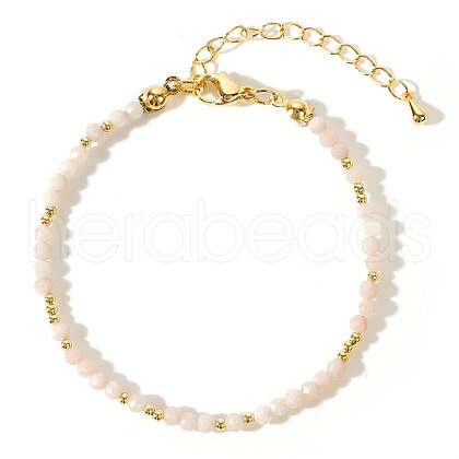 Bohemian Style Faceted Round Natural Rose Quartz Bead Bracelets Women's Fashion Jewelry LW5248-5-1