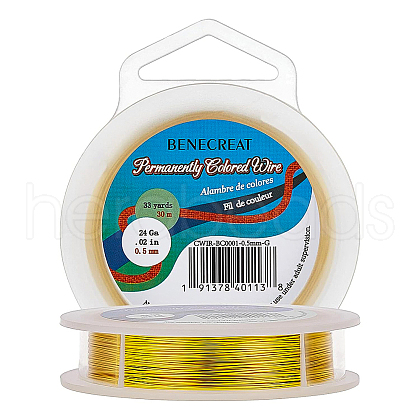 Round Craft Copper Wire CWIR-BC0001-0.5mm-G-1