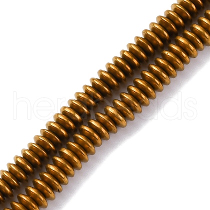 Electroplated Non-magnetic Hematite Beads Strands G-P571-B01-01D-1