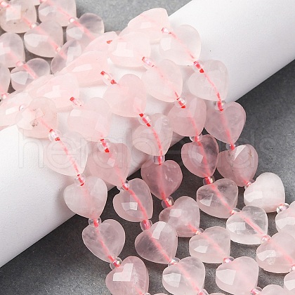 Natural Rose Quartz Beads Strands G-P570-E16-01-1