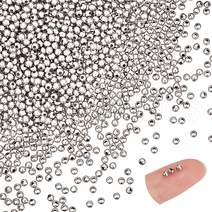 Unicraftale Hollow Round 304 Stainless Steel Beads STAS-UN0018-72P-1
