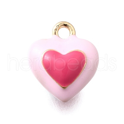 Zinc Alloy Enamel Charms FIND-U029-01G-08-1