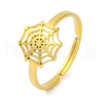201 Stainless Steel Adjustable Rings for Women RJEW-D082-02F-1