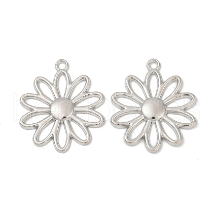 Flower Alloy Pendants FIND-M082-02P-1