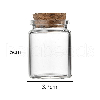 Glass Bottle CON-WH0085-72B-1