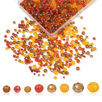 1050Pcs Electroplate Glass Beads EGLA-YW0001-70-1