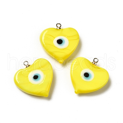 Handmade Lampwork Pendants LAMP-E030-01G-03-1