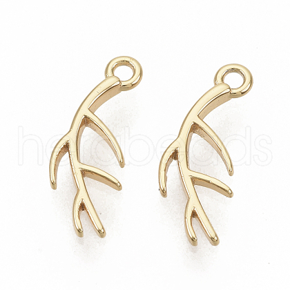Brass Charms KK-T051-28G-NF-1