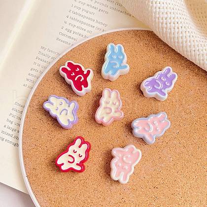 Opaque Acrylic Beads SACR-P030-B04-1