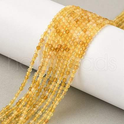 Natural Yellow Opal Beads Strands G-D306-A05-2mm-1