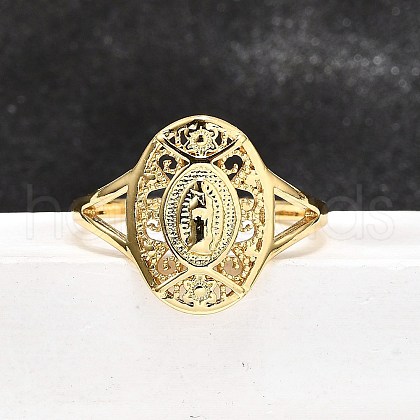 Brass Cuff Rings for Women RJEW-U051-03B-G-1