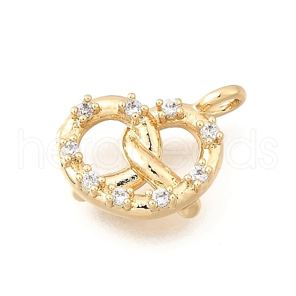 Brass Micro Pave Cubic Zirconia Pendants KK-Q097-05B-G-1