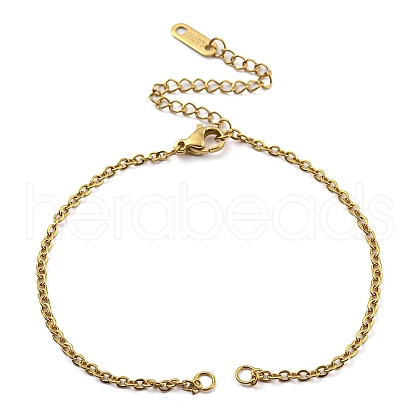 304 Stainless Steel Cable Chains Bracelet Making AJEW-P119-01G-1