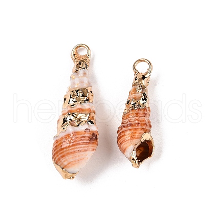 Natural Sea Shell Pendants SSHEL-N038-34-1