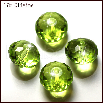 Imitation Austrian Crystal Beads SWAR-F068-4x6mm-17-1