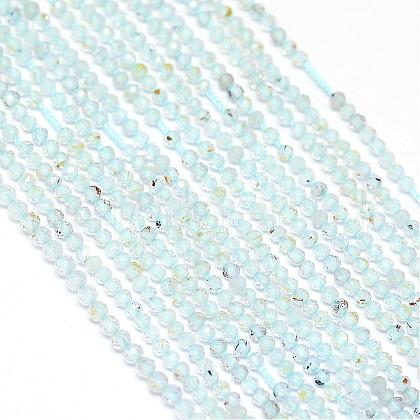 Natural Blue Topaz Beads Strands G-G914-2mm-12-1