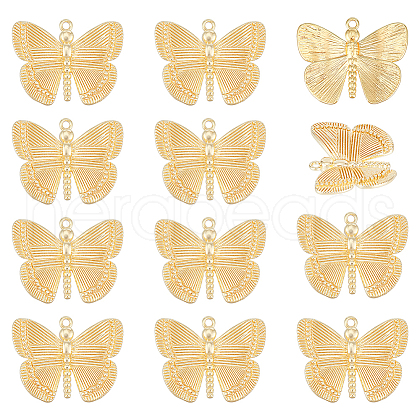 BENECREAT 12Pcs Brass Pendants KK-BC0013-76-1