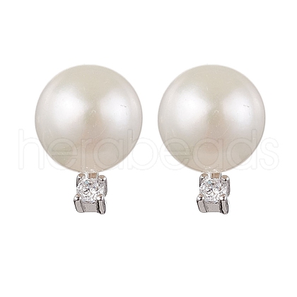 Mother's Day Jewellery Natural Pearl Ear Studs EJEW-P286-54P-1