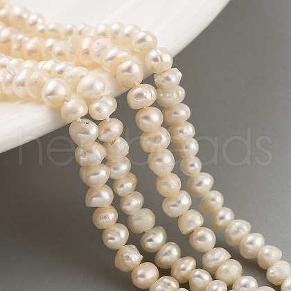 Natural Cultured Freshwater Pearl Beads Strands PEAR-C003-06B-1
