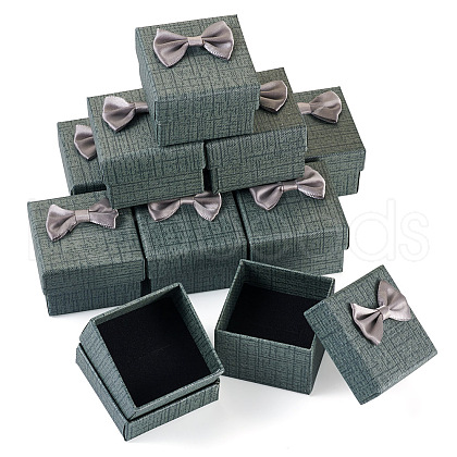Square Cardboard Paper Ring Gift Storage Boxes CON-TAC0001-17C-1