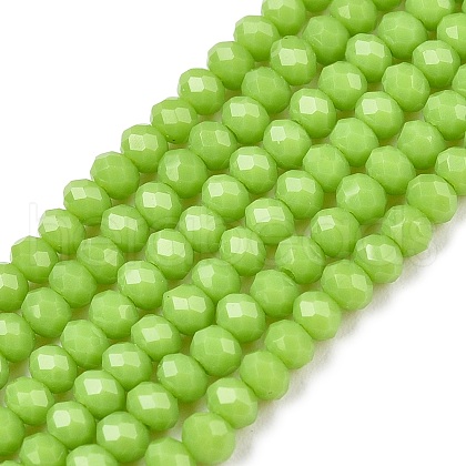Opaque Solid Color Imitation Jade Glass Beads Strands EGLA-A044-P1mm-D30-1