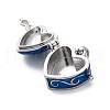 Brass Enamel Locket Pendants KK-F894-15P-3