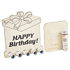 Happy Birthday Laser Cut Wooden Money Holder Display Stands AJEW-FG0004-31-1