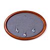 Oval Wood Pesentation Jewelry Display Tray ODIS-P008-21A-4